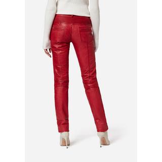 RICANO  Pantalon en cuir  Donna, avec éléments de biker 