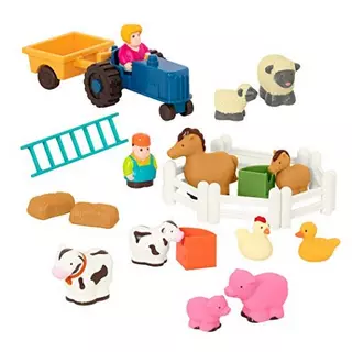 Activity-board Jouets de ferme - tracteur, foin, chevaux, moutons, vaches  et autres animaux - animaux de ferme, figurines d'animaux