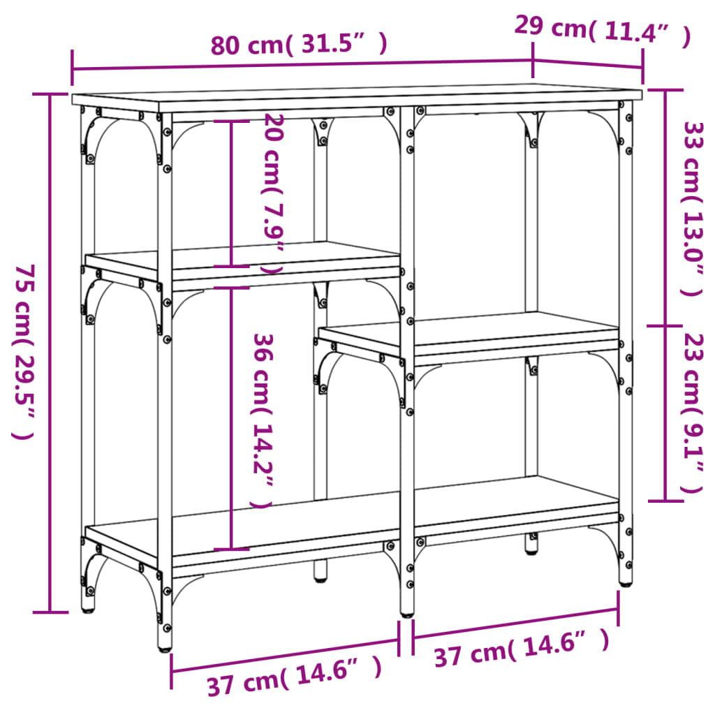 VidaXL Table console bois d'ingénierie  