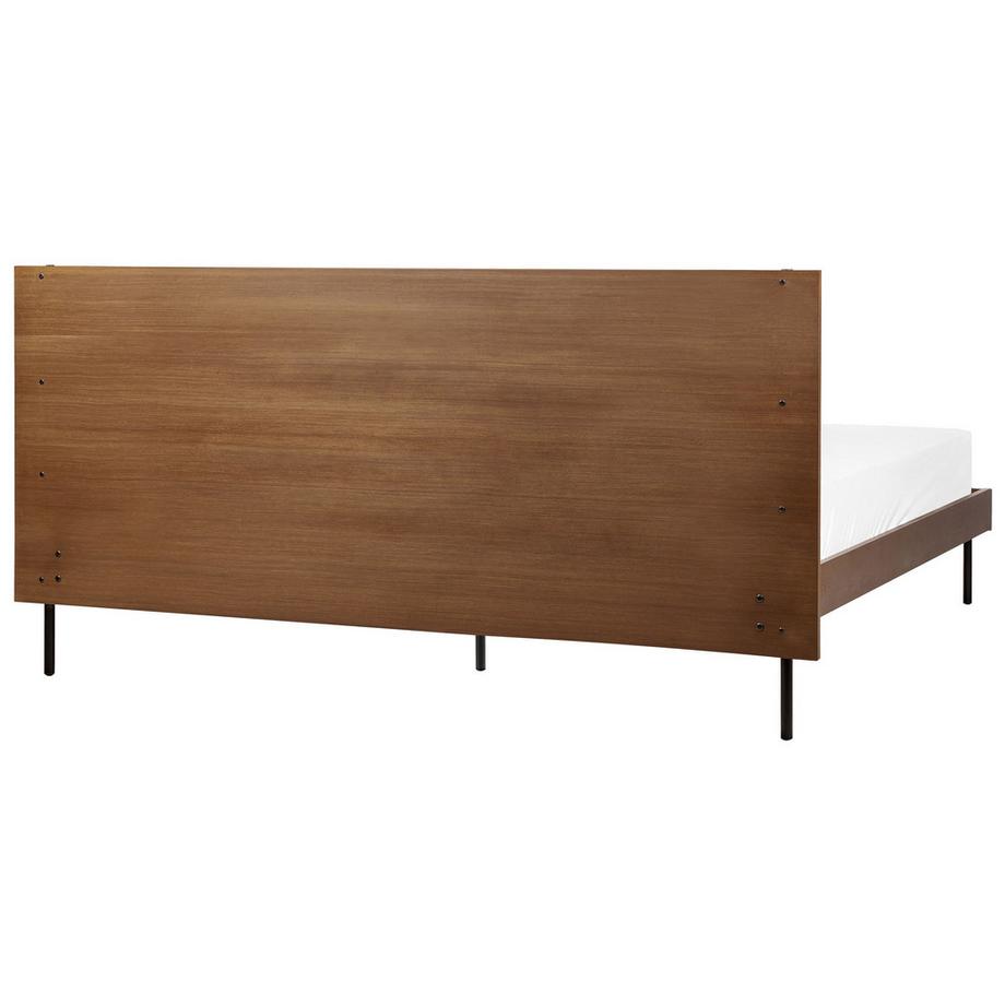 Beliani Lit avec sommier en MDF Industriel LIBERMONT  