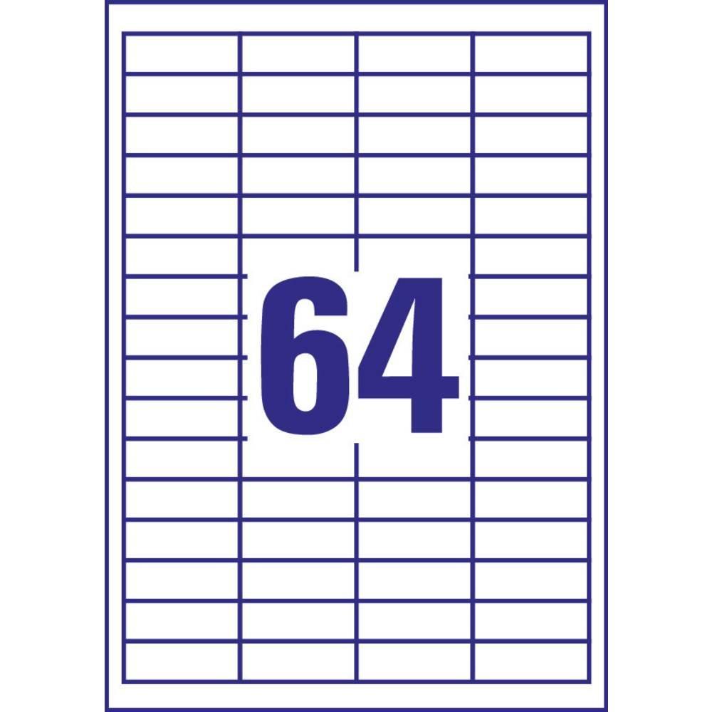 Avery-Zweckform ETIQUETTES universelles avec ultra-grip, 48.5 x 16.9 mm, jet d'encre, laser couleur, laser s/W  