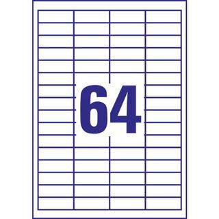 Avery-Zweckform ETIQUETTES universelles avec ultra-grip, 48.5 x 16.9 mm, jet d'encre, laser couleur, laser s/W  