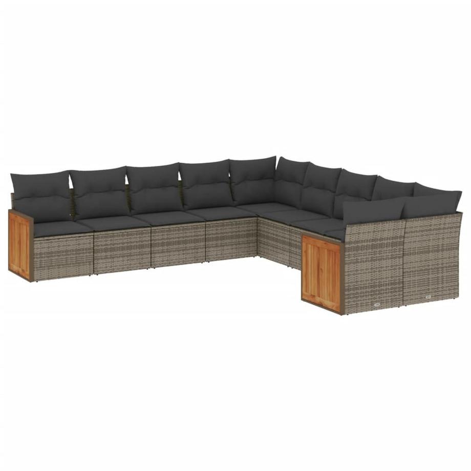 set divano da giardino Polirattan