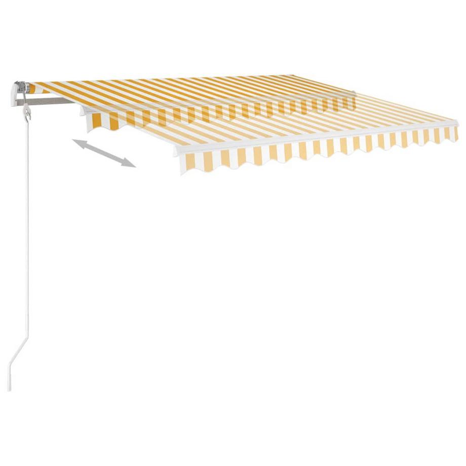 VidaXL Auvent rétractable tissu  