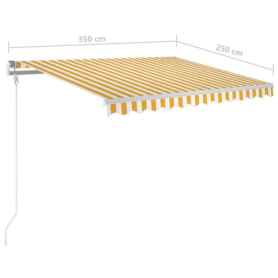VidaXL Auvent rétractable tissu  