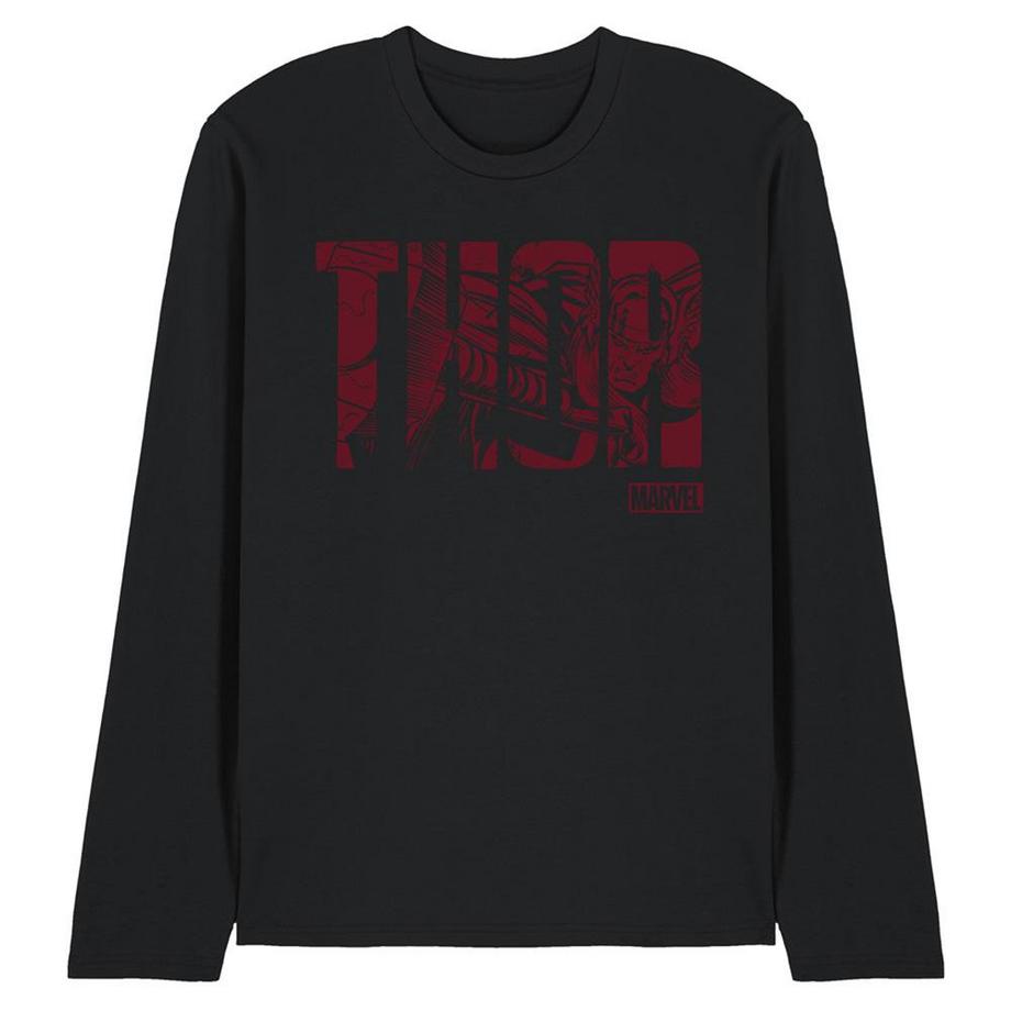 T-ShirtManches Longues Motif Thor Motiftyle Texte