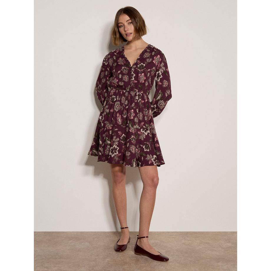 APRICOT Mini-robe à imprimé floral et taille froncée  