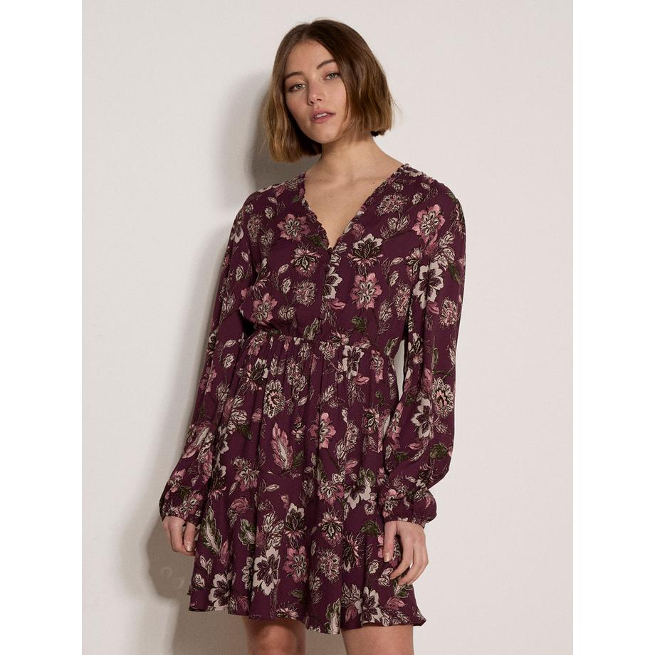 APRICOT Mini-robe à imprimé floral et taille froncée  