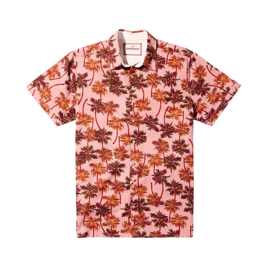 Joe Browns Camicia Maniche Corte Stampa Palma  