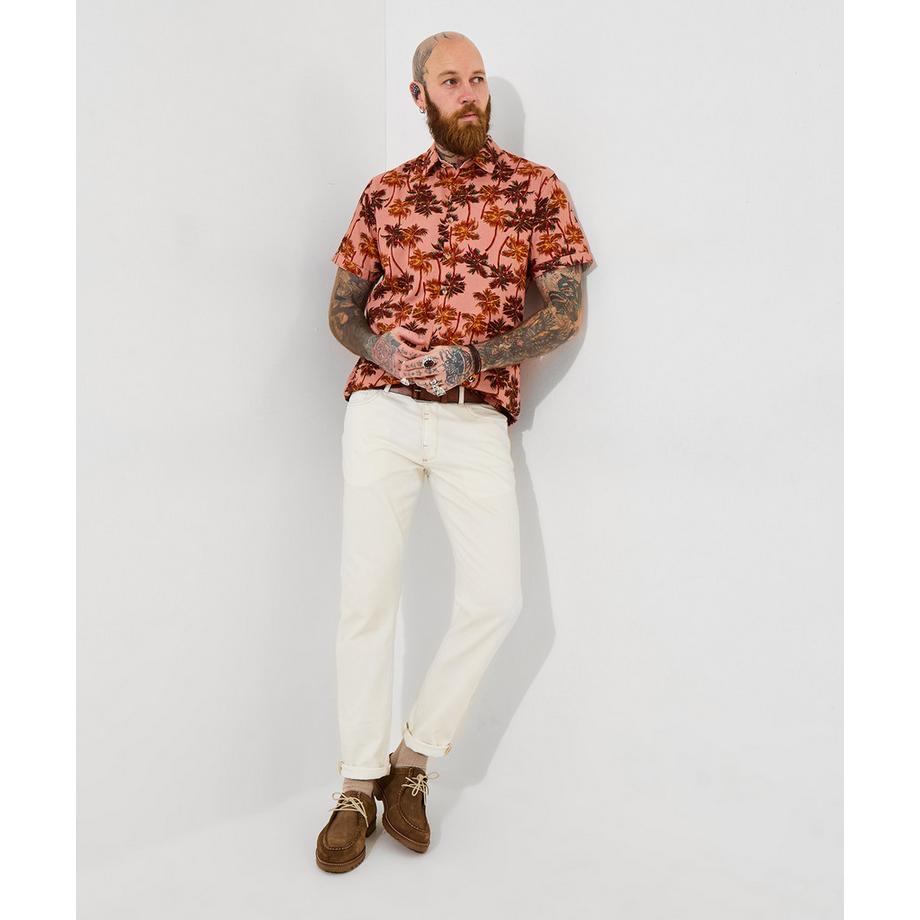 Joe Browns Camicia Maniche Corte Stampa Palma  