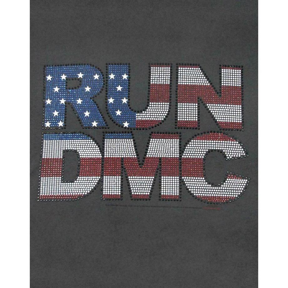 Amplified Run DMC USA Strassstein Design T-Shirt  