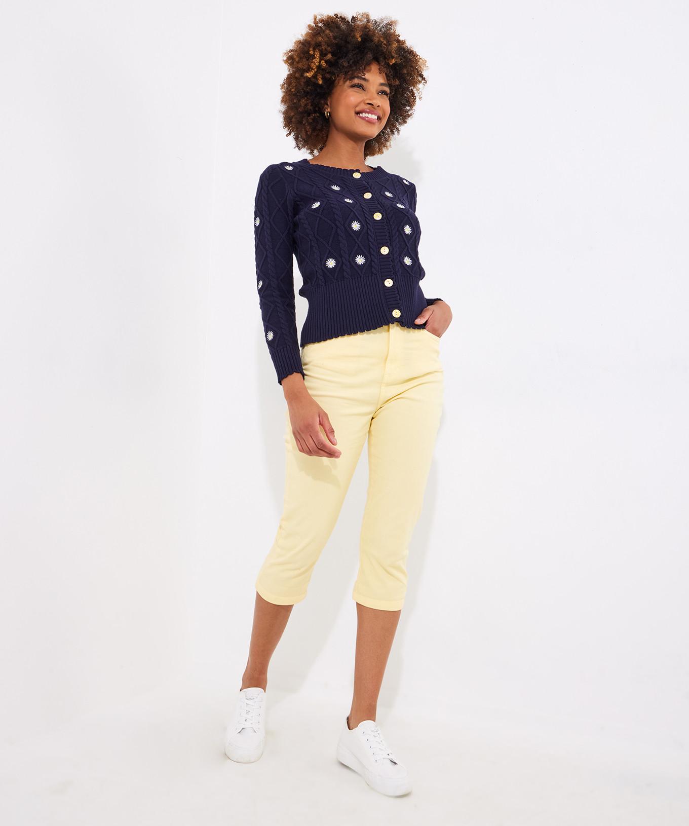 Joe Browns Gänseblümchen Zopfstrickjacke  