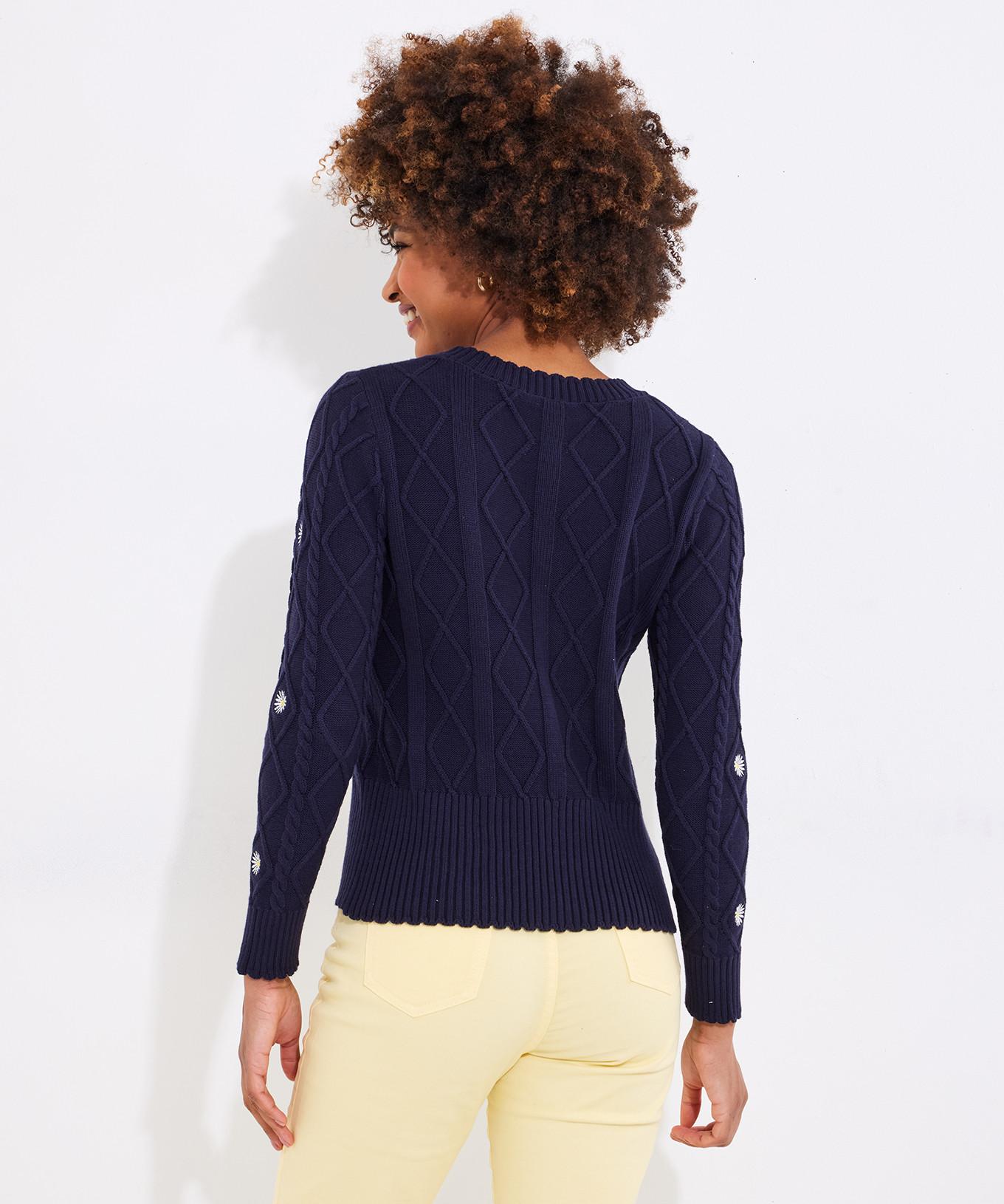 Joe Browns Gänseblümchen Zopfstrickjacke  