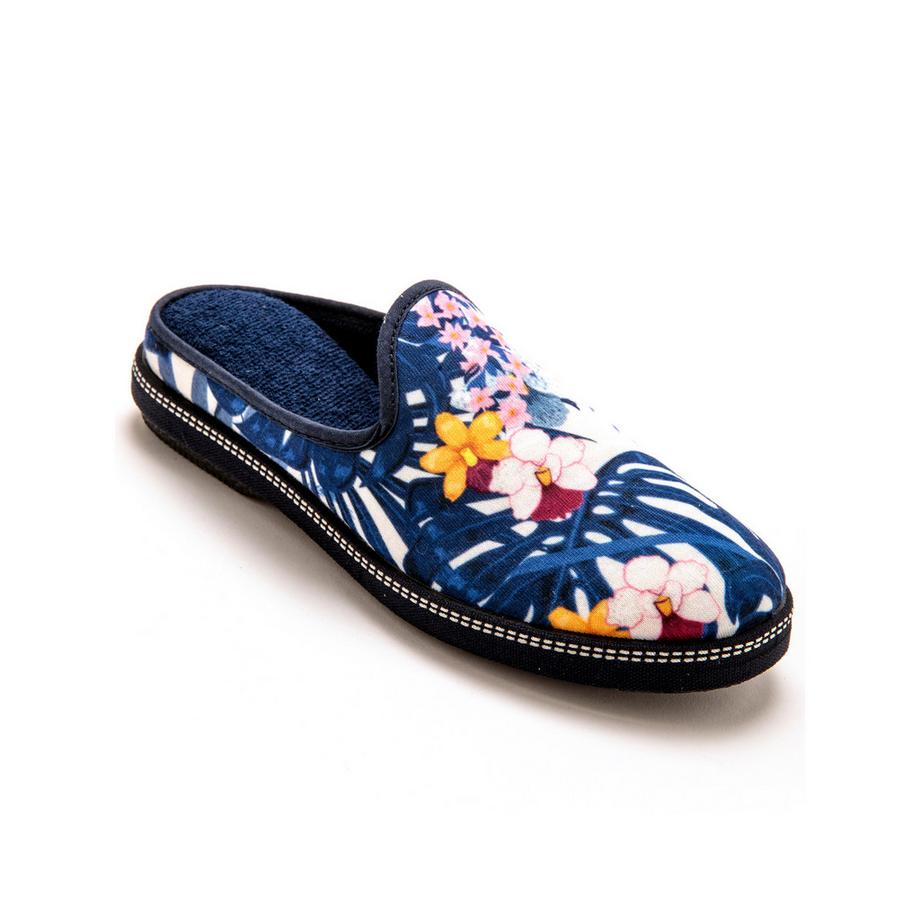 Pédiconfort Pantoletten mit Blumendruck  