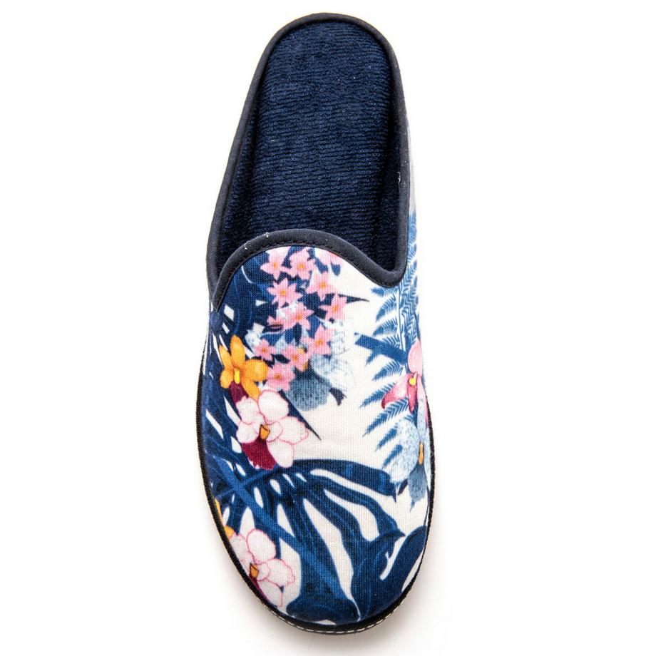 Pédiconfort Pantoletten mit Blumendruck  