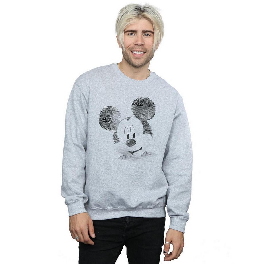 Disney Mickey Mouse Sweatshirt Typographique  