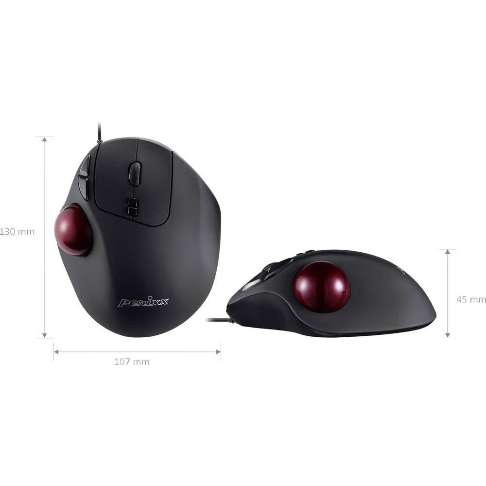 Perixx  Ergonomische USB Trackball Maus 