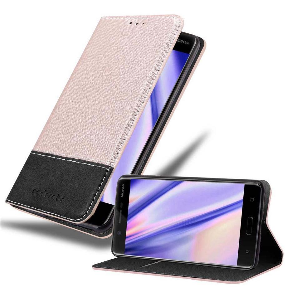 Cadorabo  Hülle für Nokia 5 2017 Magnetverschluss, Standfunktion 