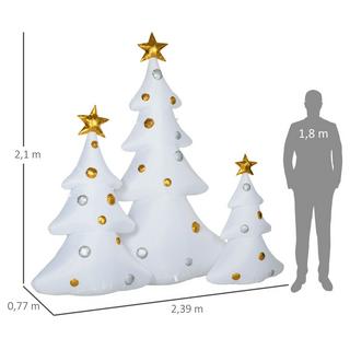 HOMCOM Sapin de Noël gonflable  