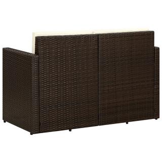 VidaXL Sofa poly-rattan  