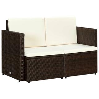 VidaXL Sofa poly-rattan  