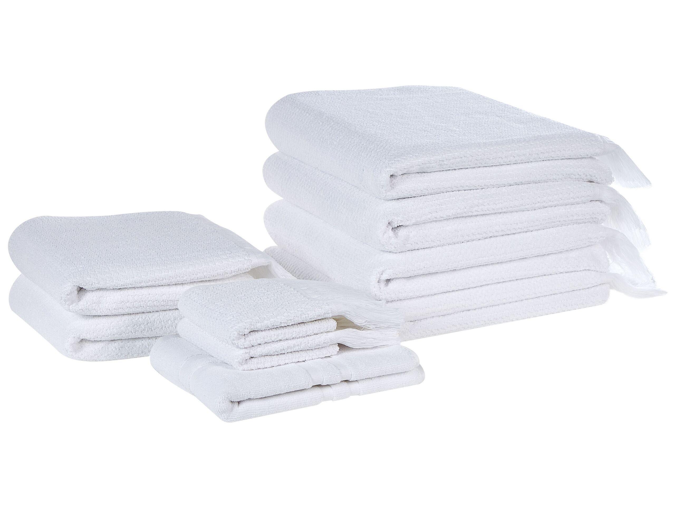 Beliani Lot de 9 serviettes en Coton ATIU  