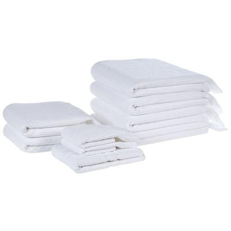 Beliani Lot de 9 serviettes en Coton ATIU  