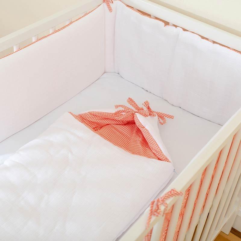 PAPATE  Babynest aus Bio-Baumwolle Weißer 