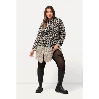 Ulla Popken  Strumpf-Leggings, Mesh, Flock-Schriftzug, hochelastisch 