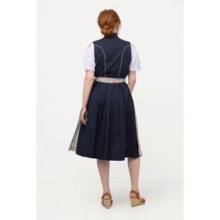 Ulla Popken  Dirndl, Herzausschnitt, Schmuckknöpfe, ärmellos 