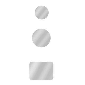 3er-Pack Magnetische Adapter Silber