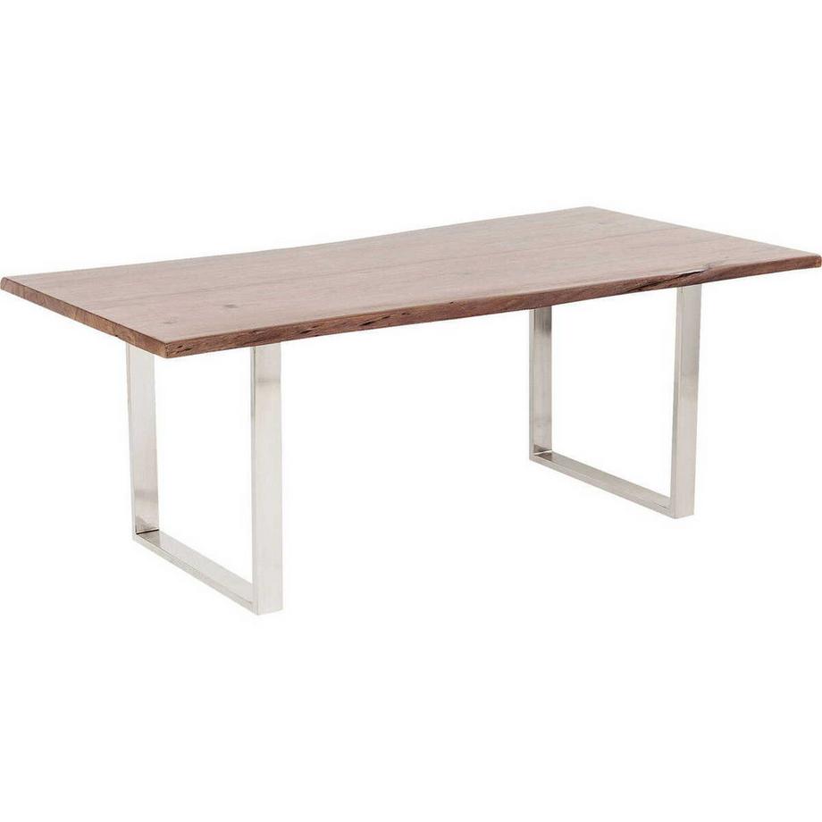 KARE Design Table Harmony Walnut Chrome 200x100cm  