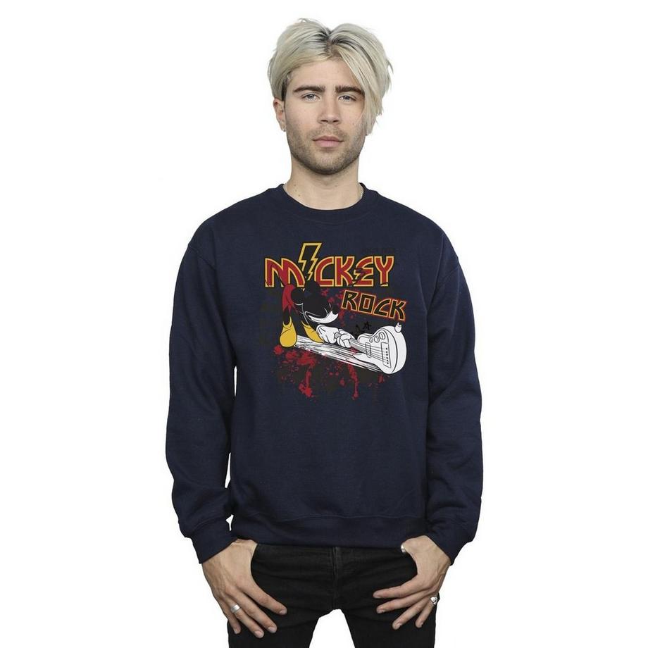 Disney Mickey Rock Sweatshirt Col Rond  