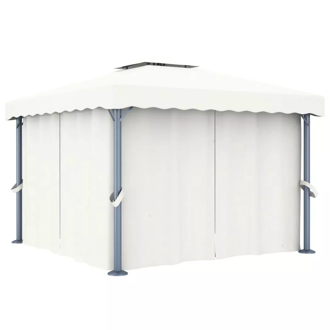 VidaXL - Pavillon aluminium, One Size, Weiss