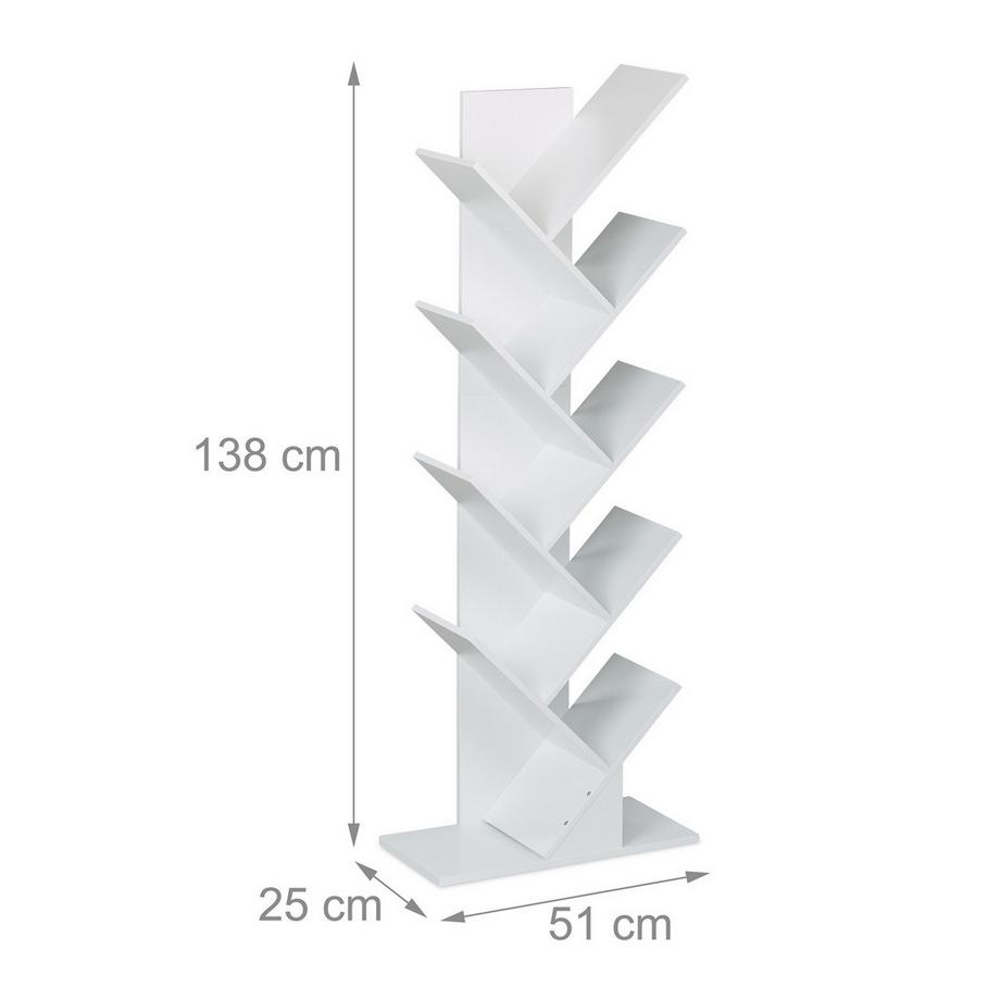 Northix Bücherregal 9 Ebenen  