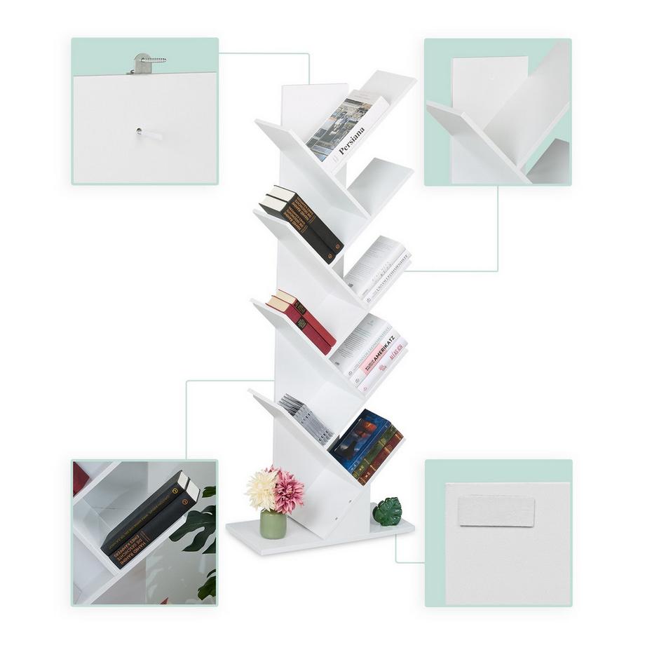 Northix Bücherregal 9 Ebenen  