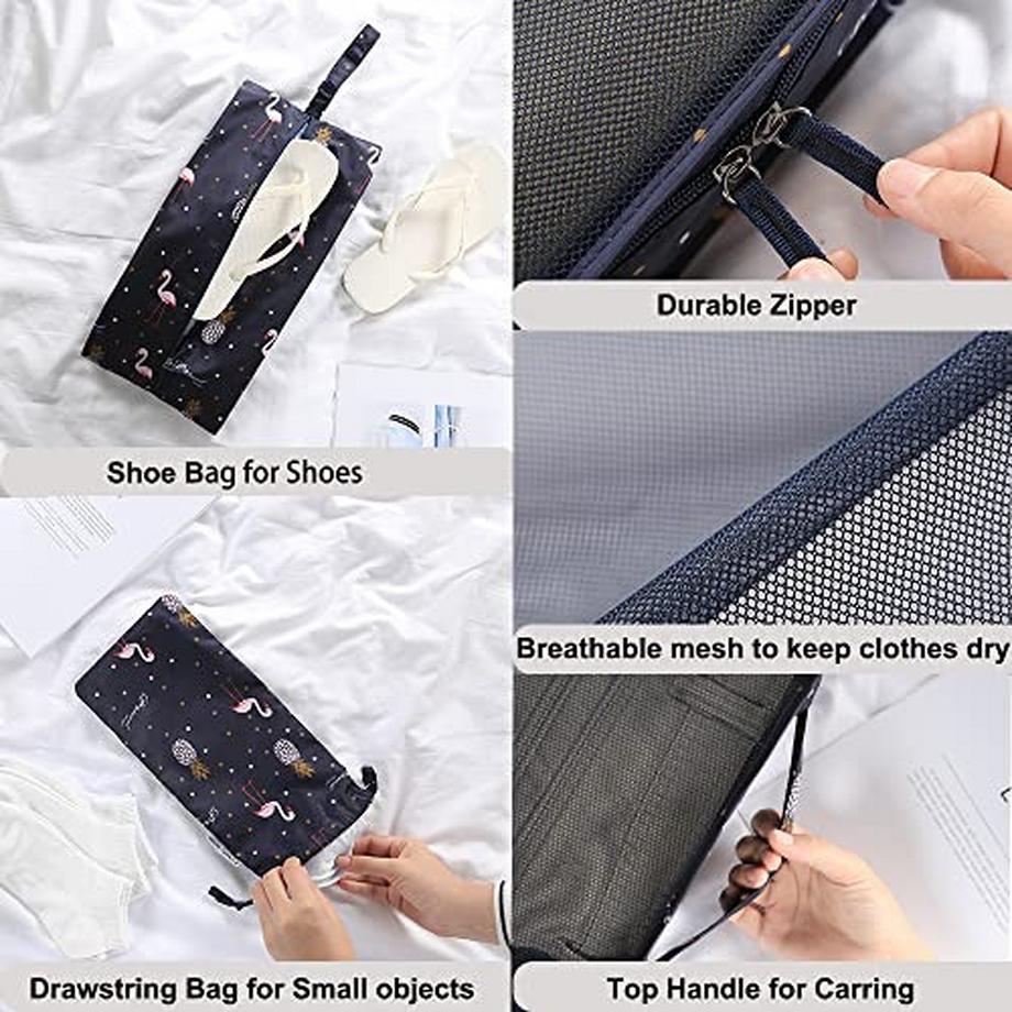 Only-bags.store  Kleidersack-Set, Packtaschen für Koffer 6-teiliges ultraleichtes Kofferset für Reisen, Seesäcke, Handgepäck und Rucksäcke 