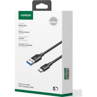 UGREEN  Ugreen USB-A 3.0-zu-USB-C-Kabel 3A, 1 m – Schwarz 