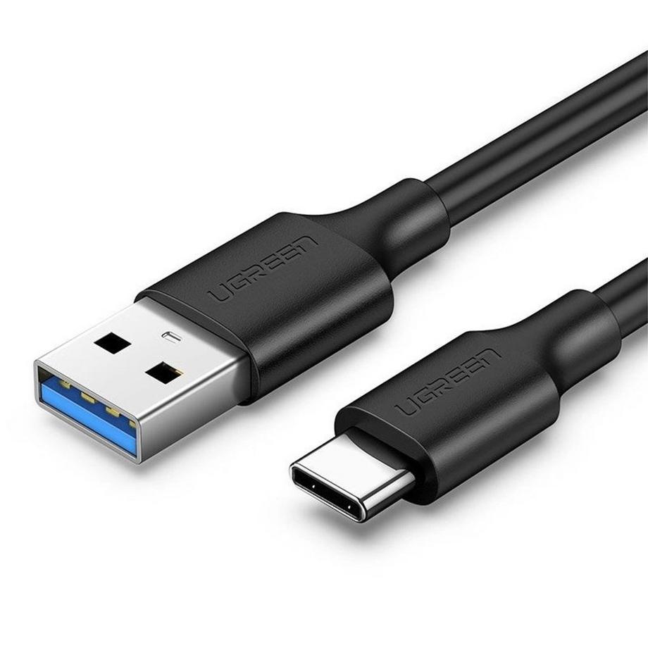 Ugreen USB-A 3.0-zu-USB-C-Kabel 3A, 1 m – Schwarz