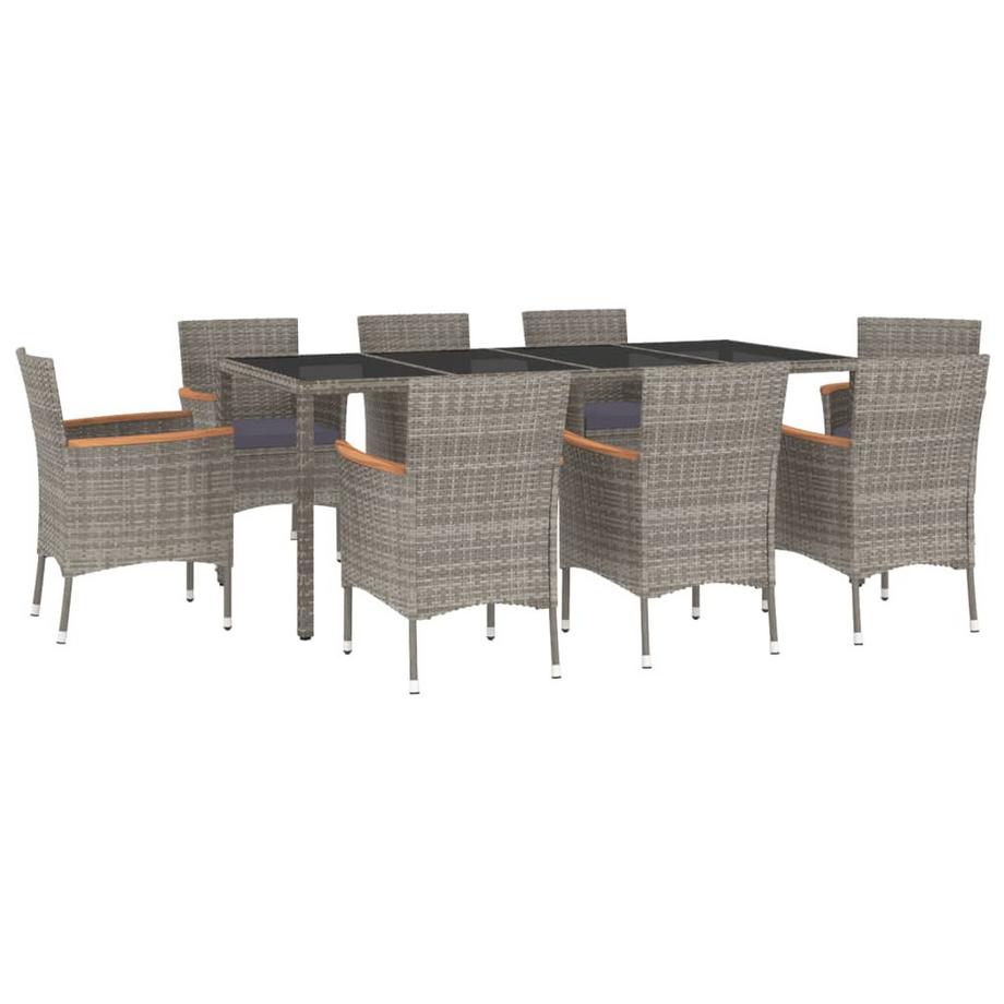 set da pranzo da giardino Polirattan