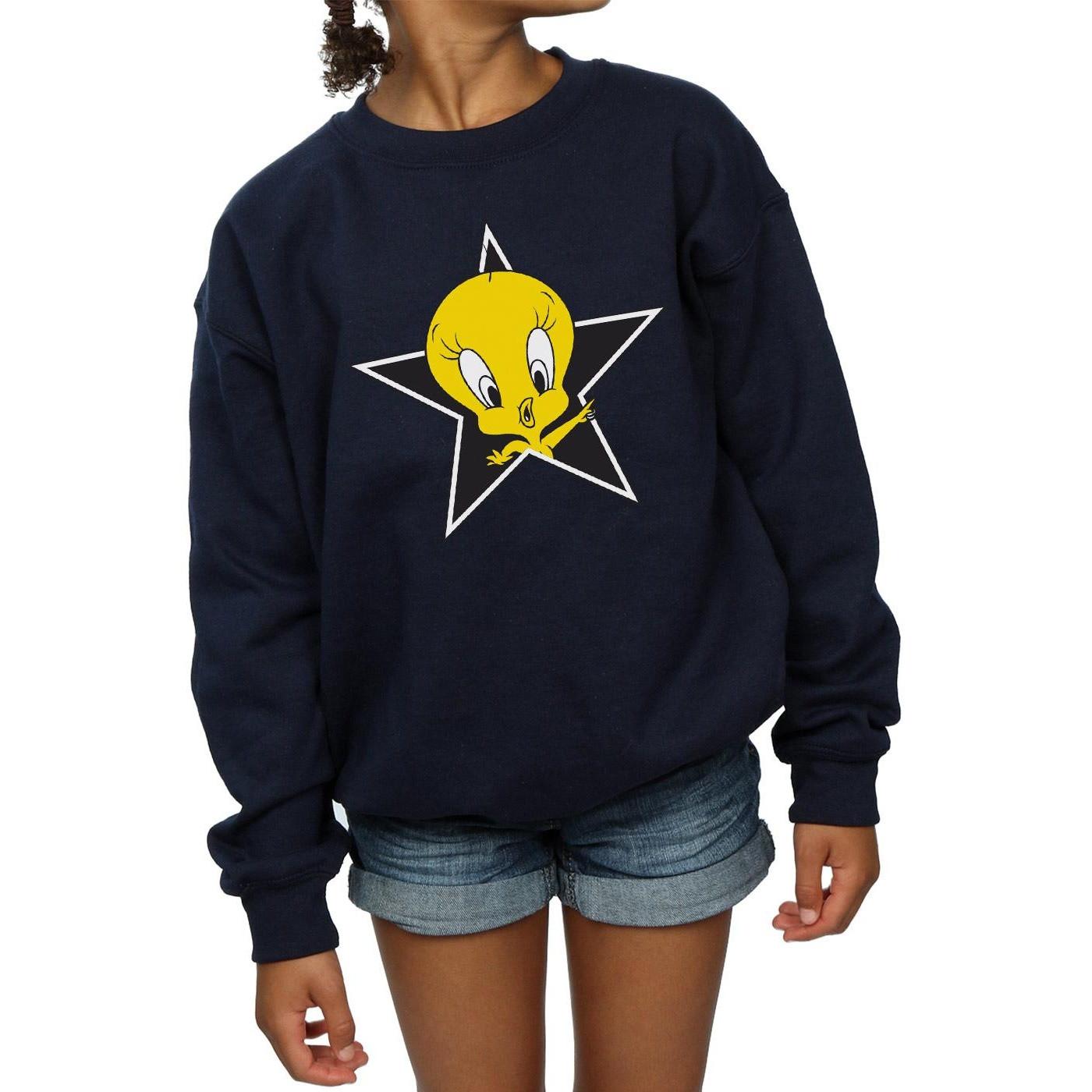 LOONEY TUNES  Tweety Pie Star Sweatshirt 