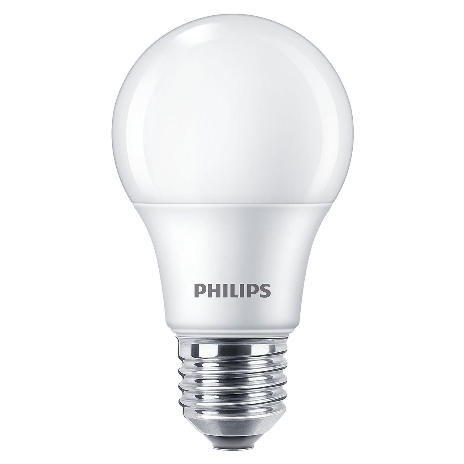 PHILIPS Pack de 4 LED E27 Normal Frost 60W 806lm  