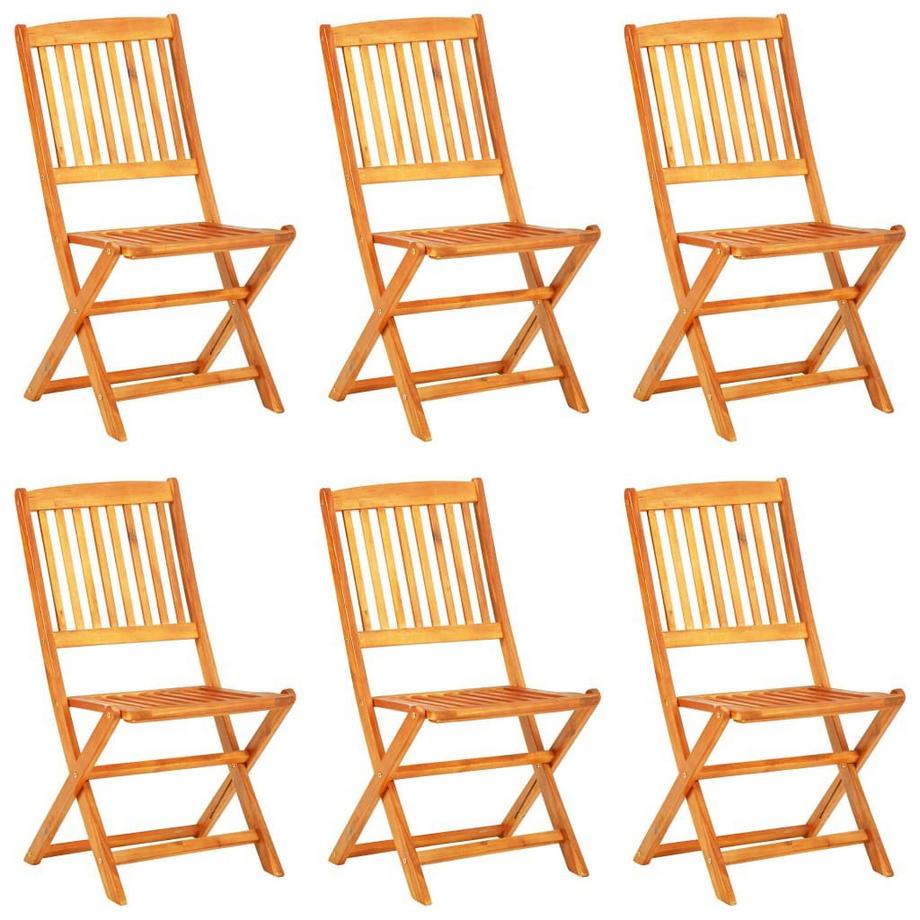 VidaXL set da pranzo pieghevole Legno  