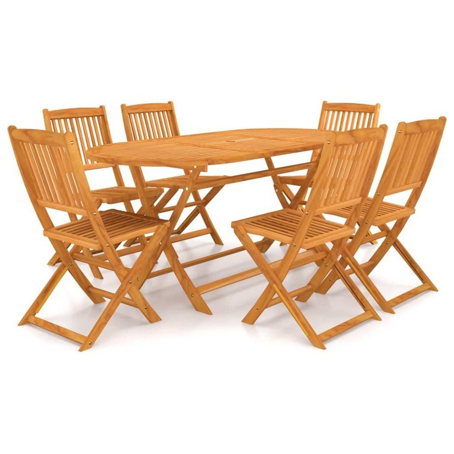set da pranzo pieghevole Legno
