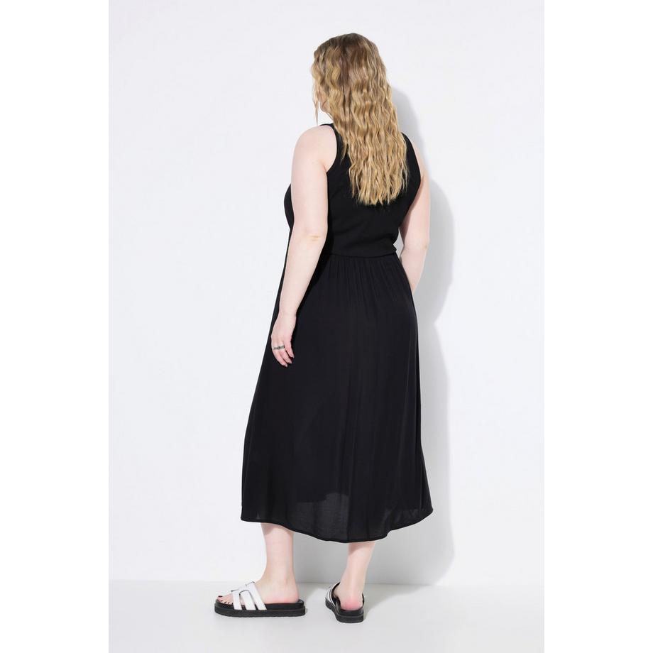 Studio Untold Maxikleid A-Linie Patchoptik Jerseytop  