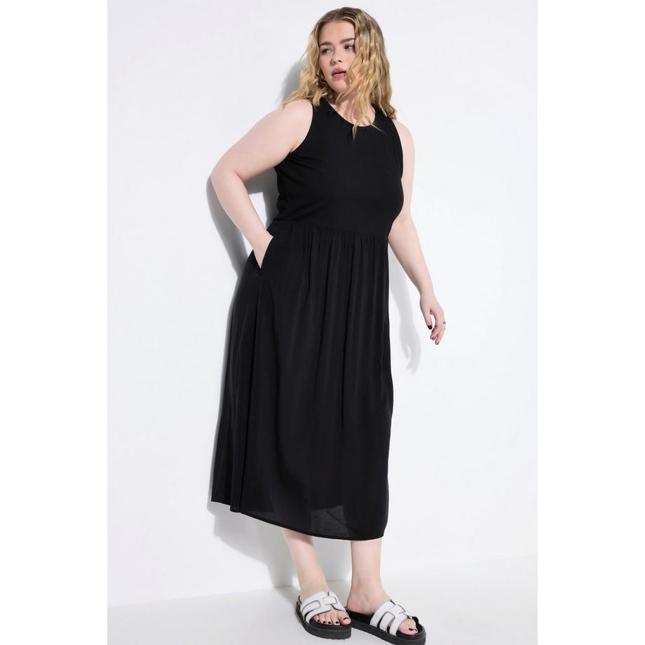 Studio Untold Maxikleid A-Linie Patchoptik Jerseytop  