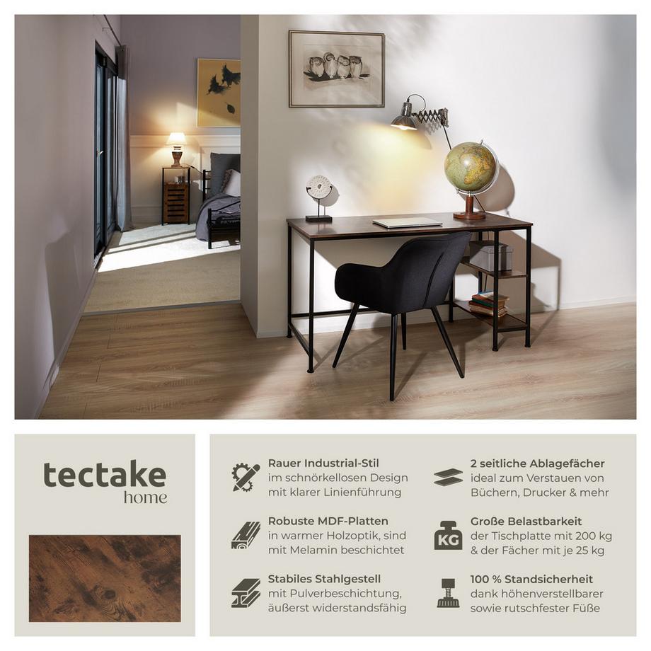 Tectake Scrivania Donegal  stile industriale  