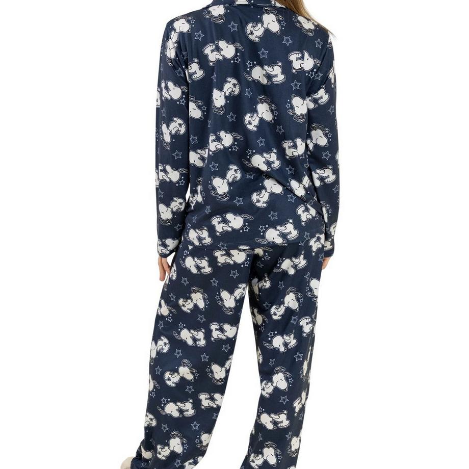 Peanuts Snoopy  Ensemble De Pyjama Long Manches Longues Motif Snoopy 