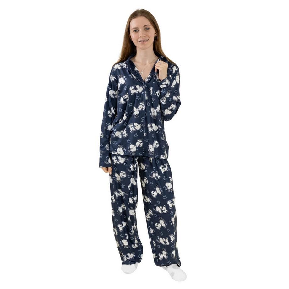 Peanuts Snoopy  Ensemble De Pyjama Long Manches Longues Motif Snoopy 