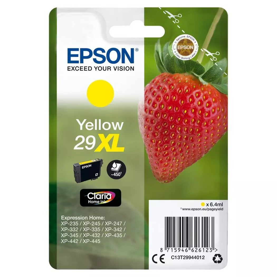 Epson – Tintenpatrone XL yellow T299440 XP-235/335/435 450 Seiten, Gelb Bunt, One Size